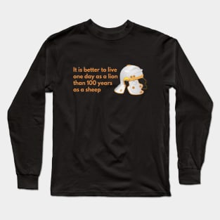 Roman Helmet with Proverb Long Sleeve T-Shirt